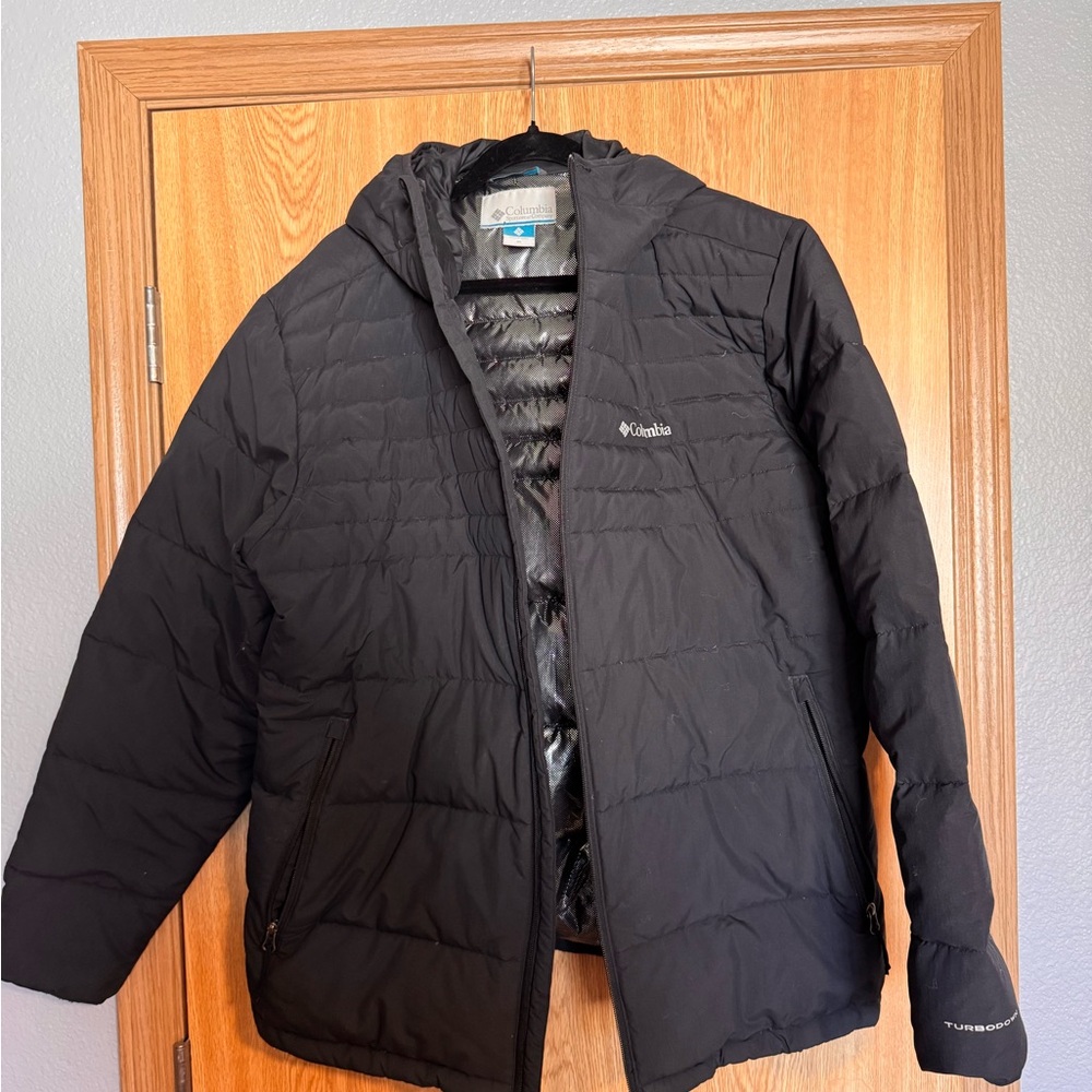 Columbia Black Men’s Turbo down Hooded Jacket
